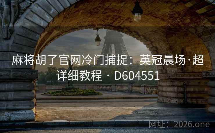 麻将胡了官网冷门捕捉：英冠晨场·超详细教程 · D604551